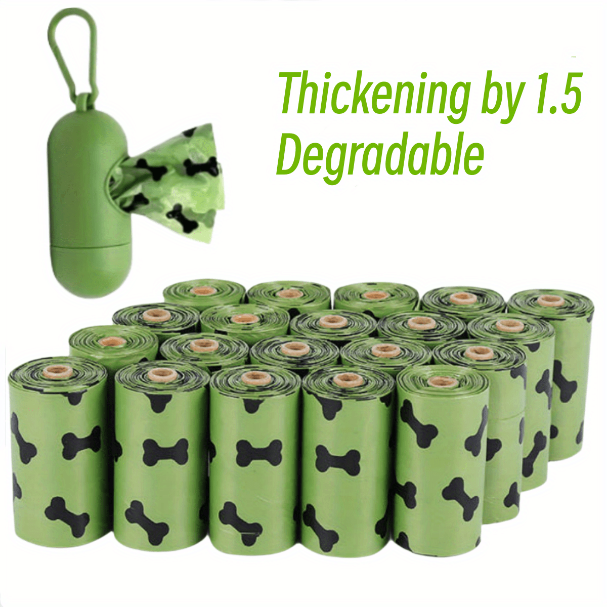 Biodegradable Dog Waste Bags with Dispenser