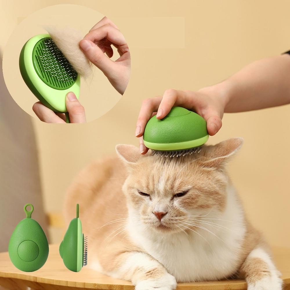 Creative Cat Grooming Comb with Self-Cleaning