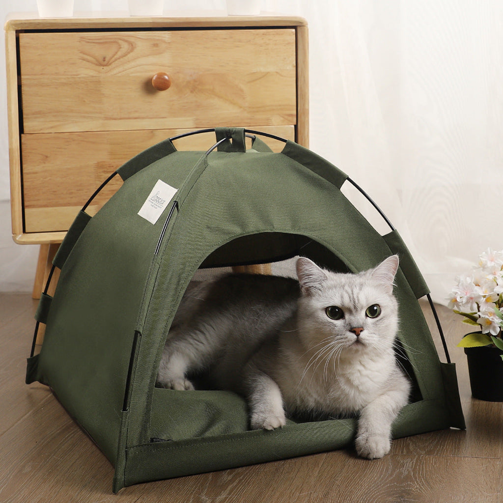 Cat Tent Bed with Removable Soft Pad