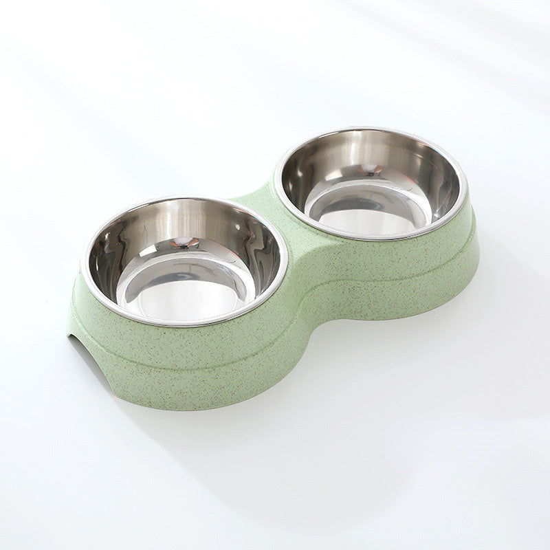 Double Stainless Steel Pet Feeding Bowls
